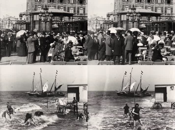 1898年荷兰海牙席凡宁根海滩