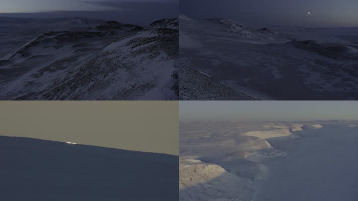 4K冰原景观