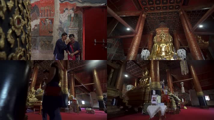 泰国楠府普明寺内部空境