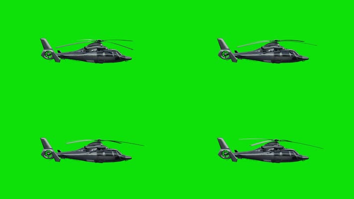 直升机绿屏