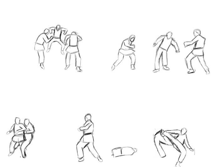 格斗动画，格斗搏击，激情对决