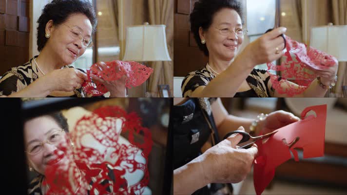 剪纸窗花节日喜庆社区活动老年活动手艺