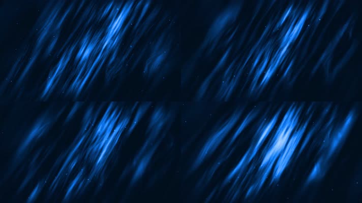 4K蓝色绸布动态粒子视频