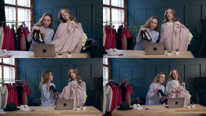 网红直播，镜头前录制，网红带货