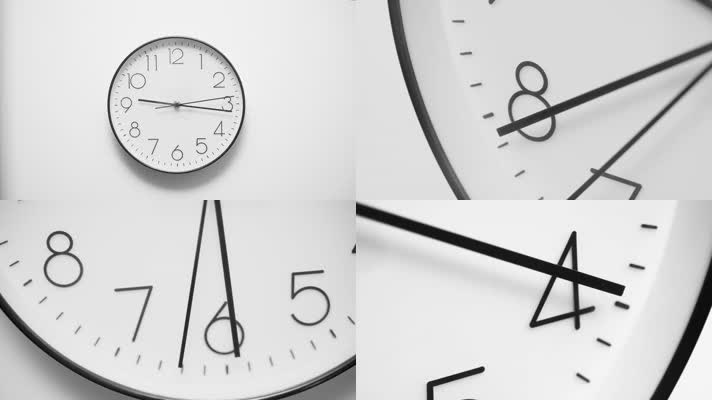 4K时钟转动-时间流逝