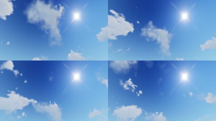 【4K】蓝天白云