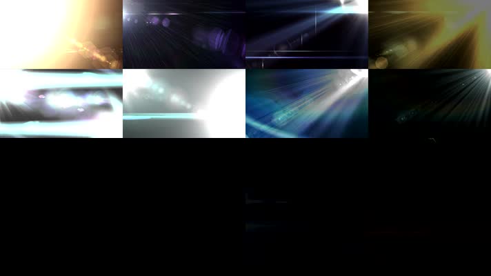 透明通道光芒照射素材包