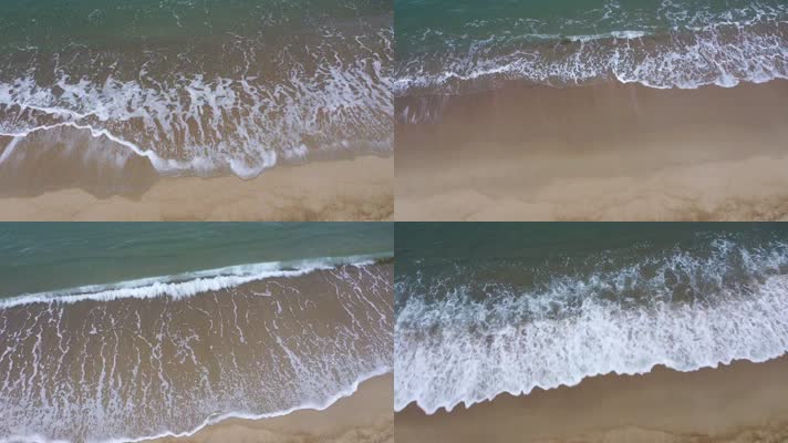 海浪 实拍海滩 定镜头 沙滩 海水 浪花