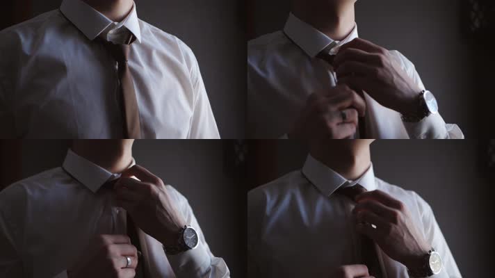 男人系领带