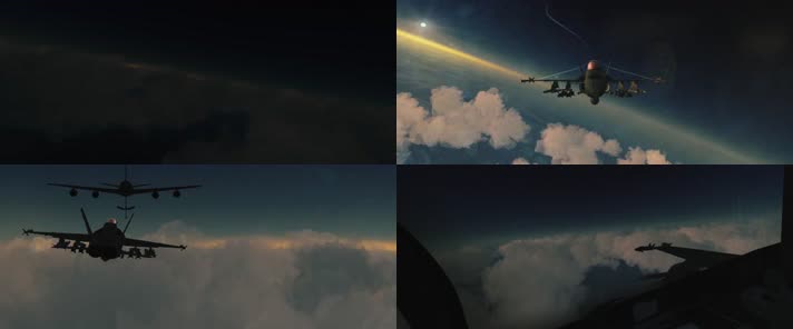 【4K】战机空中加油