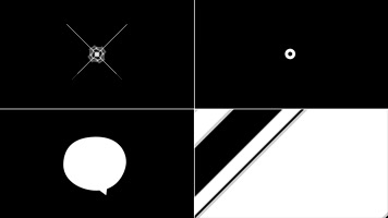 透明通道图形转场对话框素材包