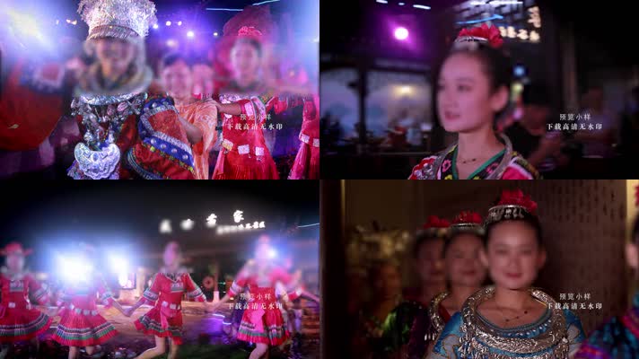 苗族拉手跳舞端酒行礼4k