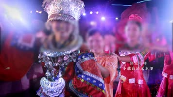 苗族拉手跳舞端酒行礼4k