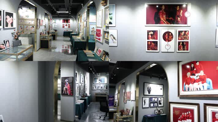 实拍相册展厅环境4k1