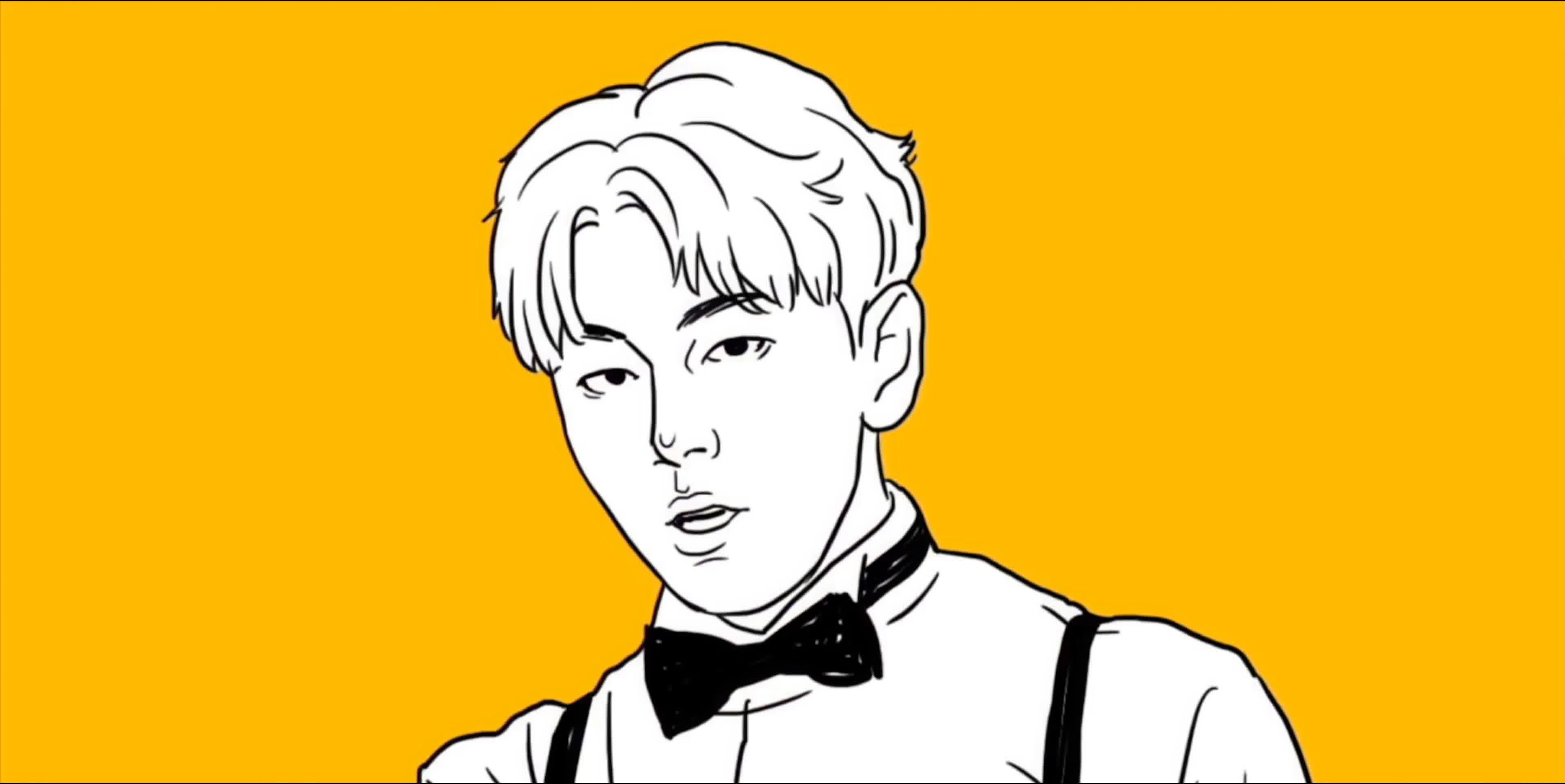 动感舞步，卡通人物跳舞