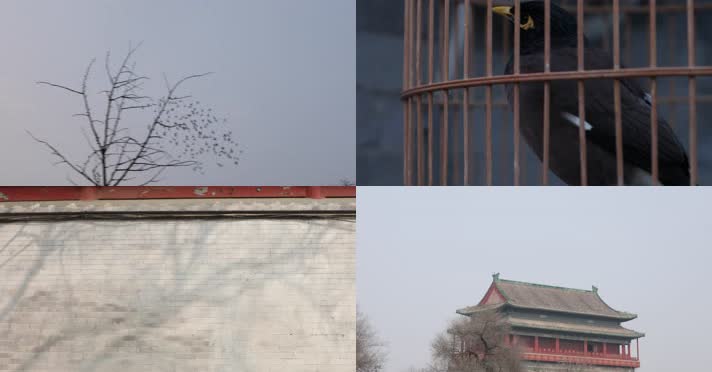 北京钟鼓楼空镜