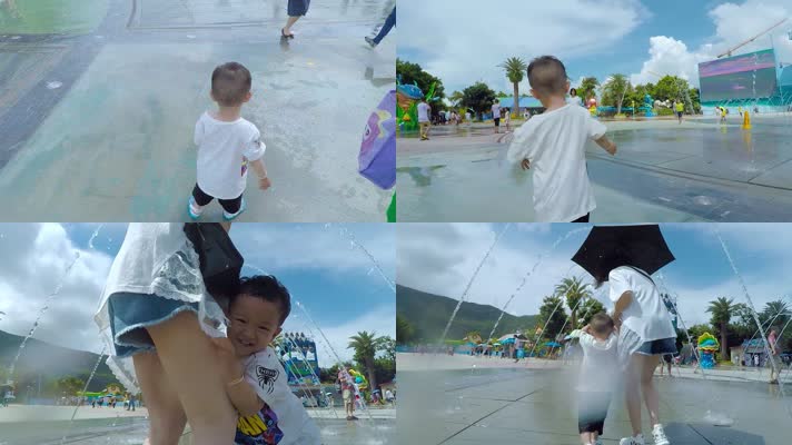 公园游乐场视频妈妈幼儿广东长隆海洋公园