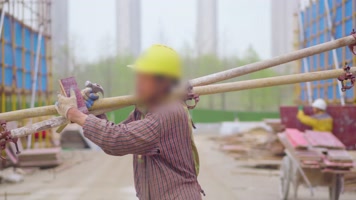 建筑工地工人4K  建筑工地工人4K