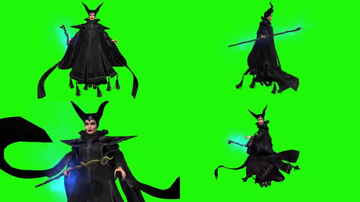 魔女绿屏，魔法法师绿屏绿幕