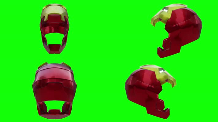 钢铁侠面具绿屏，钢铁侠头盔绿屏