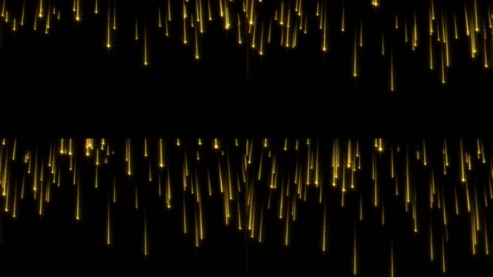 金色流星雨掉落素材