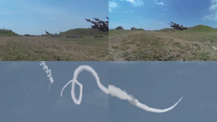 军事实拍，防空火箭发射