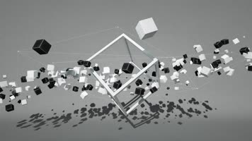 简洁方块意境创意时间合集