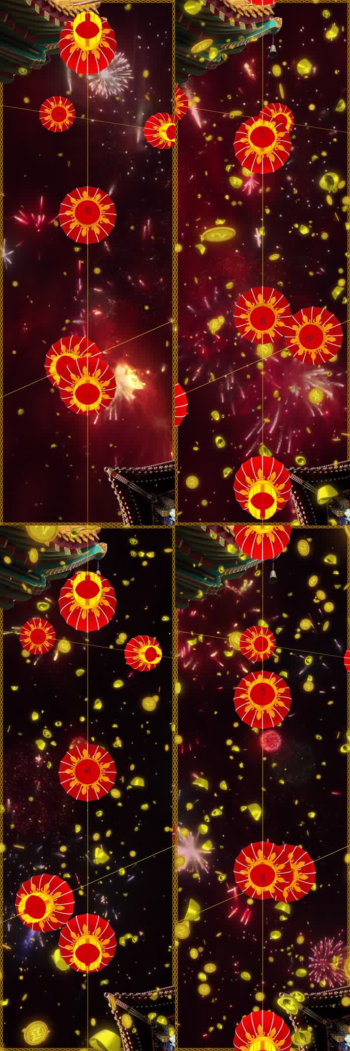 喜庆天幕夜晚版2560X7680