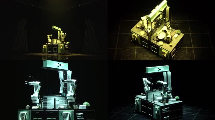 库卡机器人 机器人生活秀 镜面机器动作 