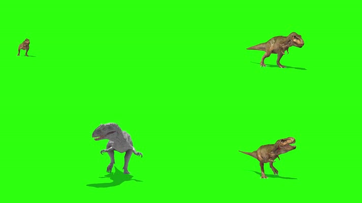 恐龙打架绿屏