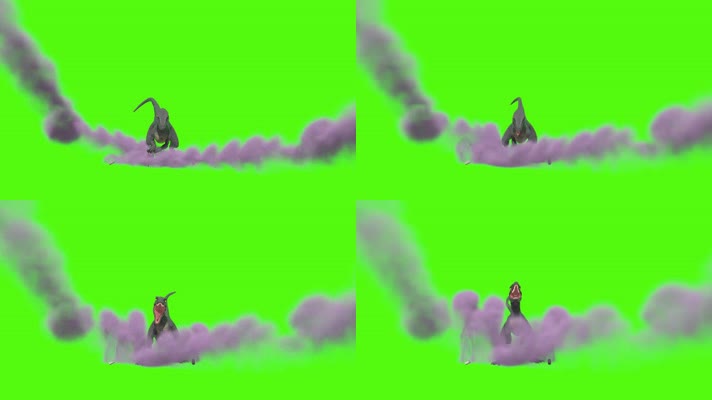 捕捉猛禽龙绿幕