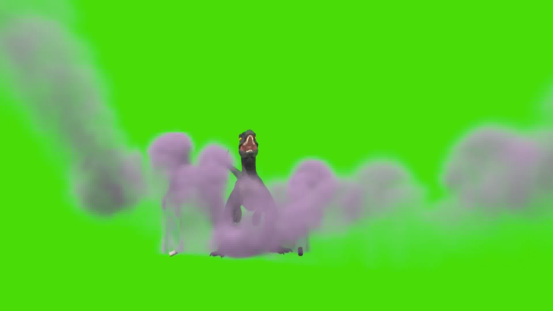 捕捉猛禽龙绿幕