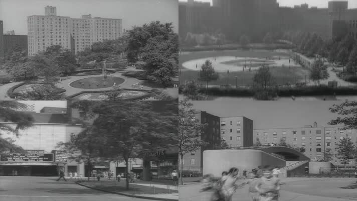 40年代美国城市规划-街道学校