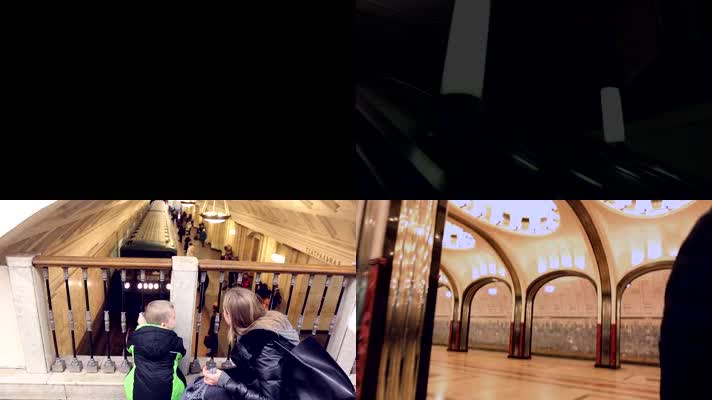 莫斯科地铁系统 苏联时期风格 莫斯科标志