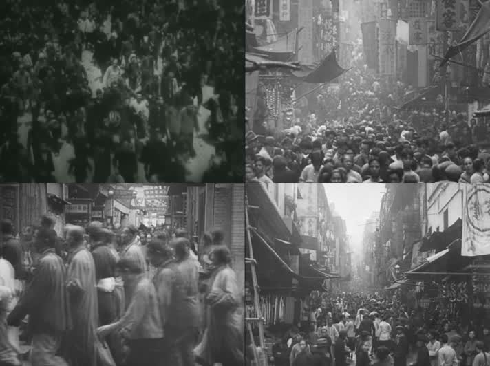 40年代百姓人群30年代上海战乱百姓逃生