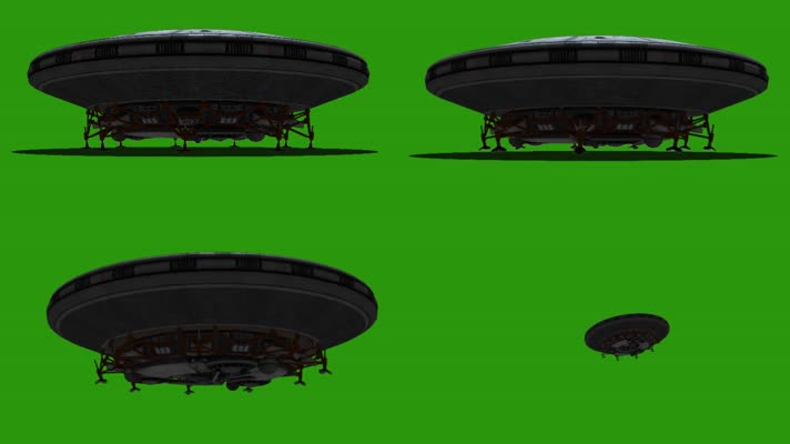 外星人飞船飞碟绿屏 (2)