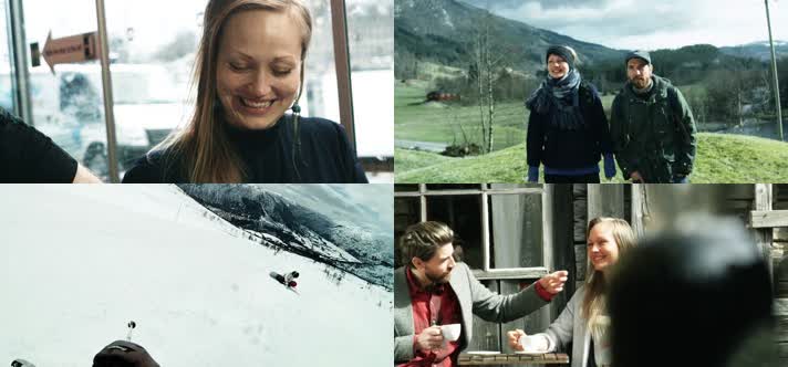 挪威卑尔根旅游 情侣旅游 爱情 休闲时光