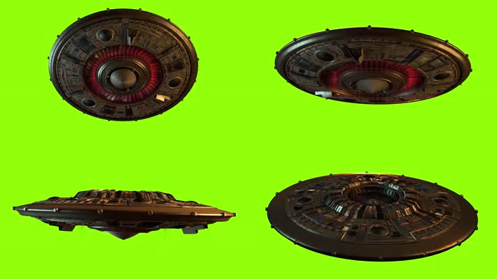 外星人飞船飞碟绿屏 (7)
