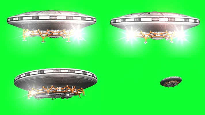 外星人飞船飞碟绿屏 (4)