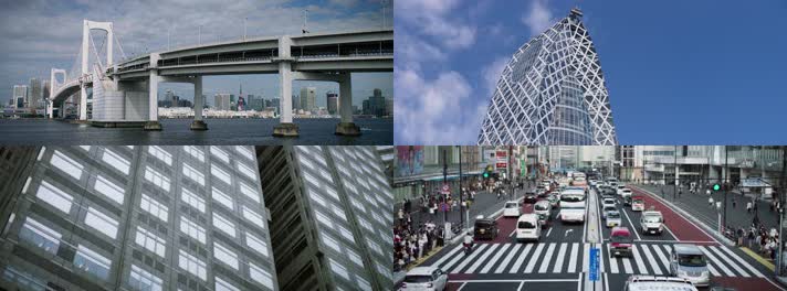 日本城市空镜 著名建筑设计师 丹下健三 