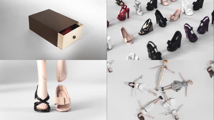 神奇的鞋盒 逐格动画 各种款式女鞋 商业