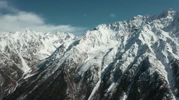 4k西藏风光视频雪山雪峰近景