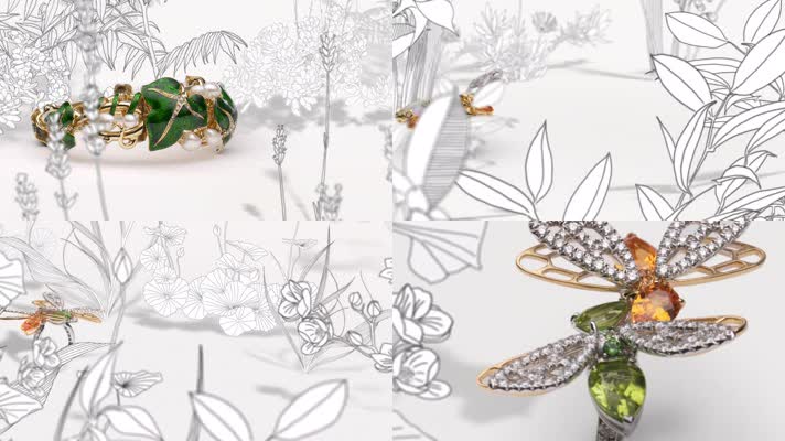 尚美巴黎 植物造型 珠宝手饰 自然灵感 