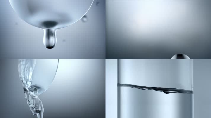 水科技 水滴 洁净 流体 隐形镜片 梯度