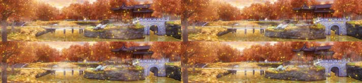 园林秋色——6880X1600