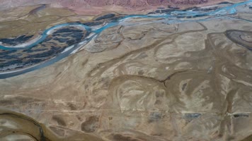 4k西藏风光视频高原雪山河流河道