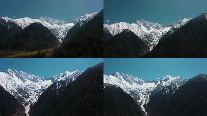 4k西藏风光视频雪山冰川