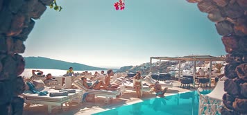 希腊 圣托里尼 爱琴海 旅游圣地 蓝海 