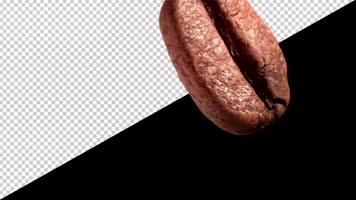 咖啡豆透明通道序列素材包