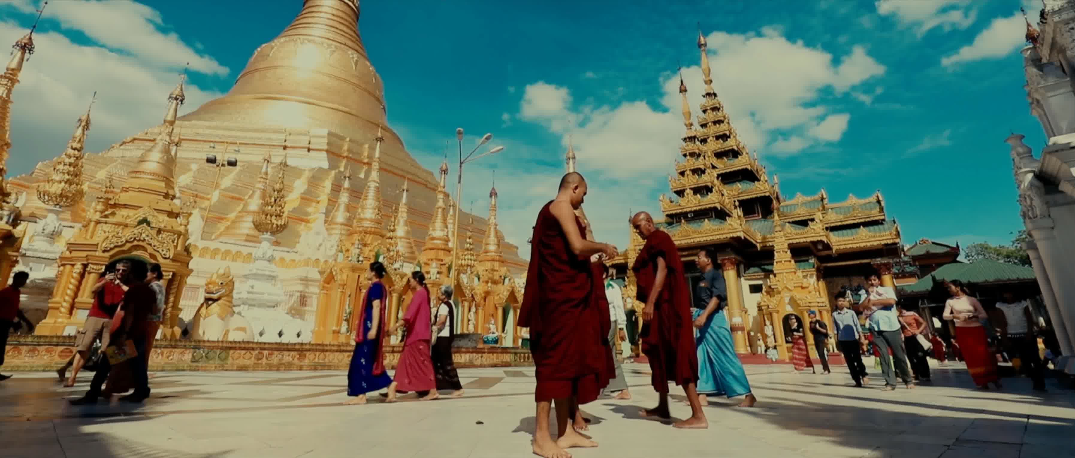 缅甸，人文文化，和尚仰光大金塔